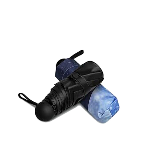 Kutiepaw 8 Rib Mini Folding Travel Umbrella with CaseImage