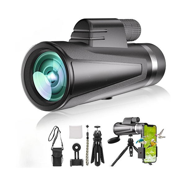 Kutiepaw Monocular Telescope with Smartphone Holder & TripodImage