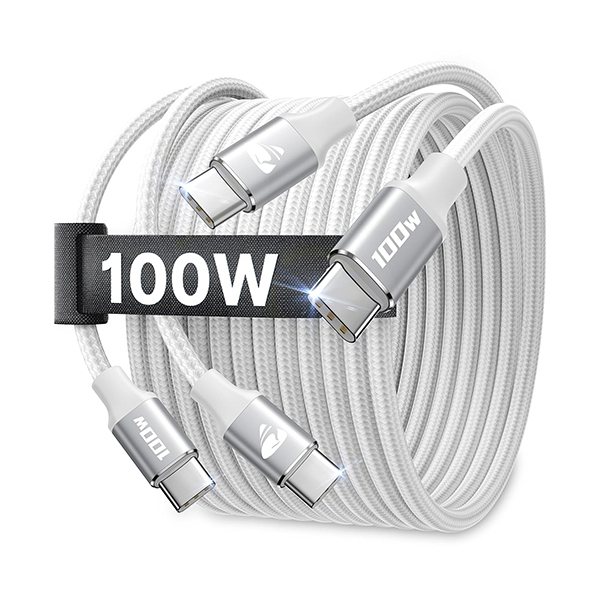 Kutiepaw 100W Fast Charging USB-C Cable 3ft (Pack of 2)Image