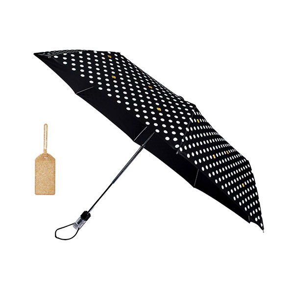 Kate Spade GLITTER TRAVEL Women's Umbrella & Luggage Tag SetImage