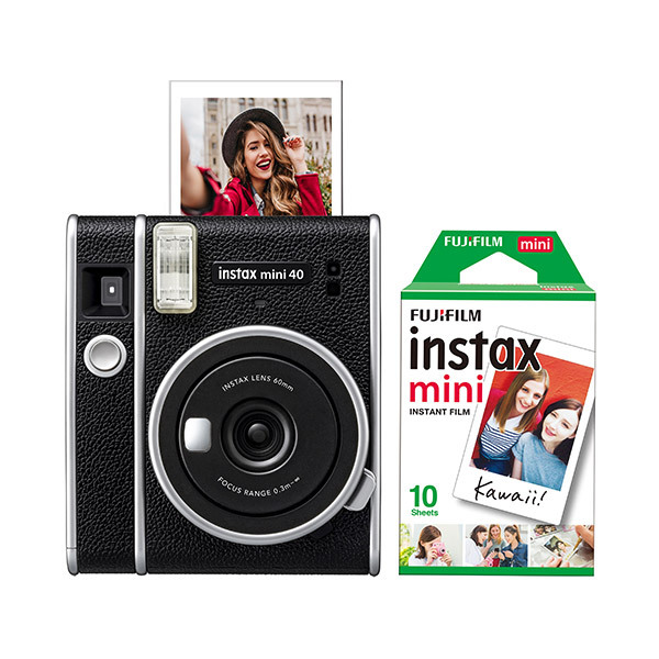 Fujifilm INSTAX MINI 40 Instant Camera with Color Film Set (10pcs)Image