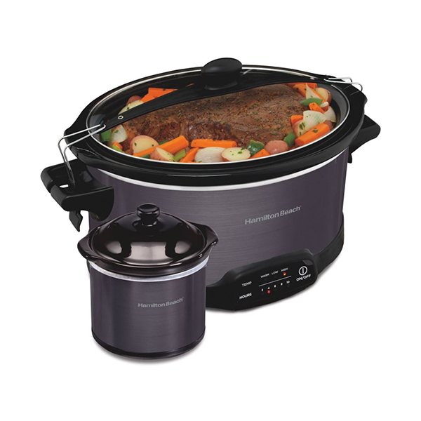 Hamilton Beach STAY OR GO 7-Quart Programmable Slow Cooker with Party DipperImage