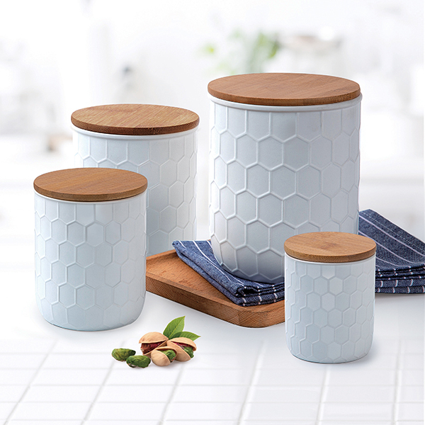 Gourmet Edge 4-piece Ceramic Canister SetImage