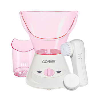 Conair TRUE GLOW™ Warm Steam Facial Sauna with Facial Cleansing Brush