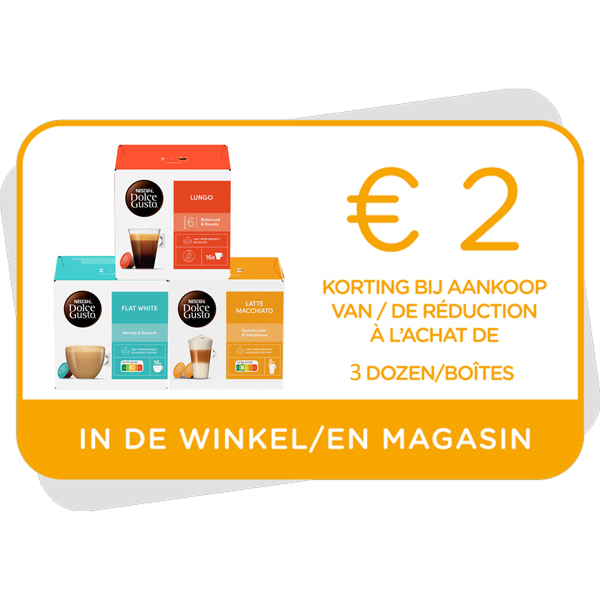 KORTINGSBON €2 TE GEBRUIKEN IN DE WINKELAfbeelding